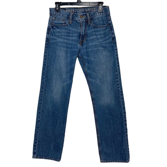 American Eagle Relaxed‎ Jeans Mens Size 29x32 Blue Denim 5 Pocket - Picture 1 of 10